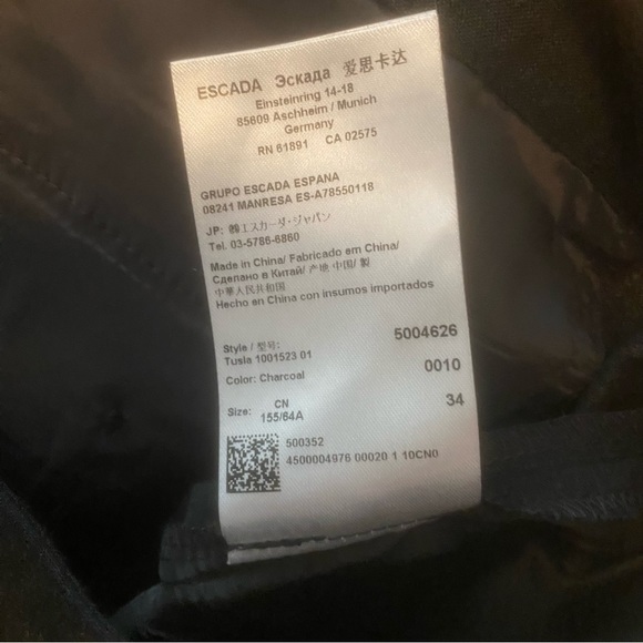 Charcoal in colour, size 34 - Picture 3 of 3